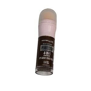 New Maybelline Age Rewind Perfector 4-in-1 Glow Foundation Makeup 04-Deep